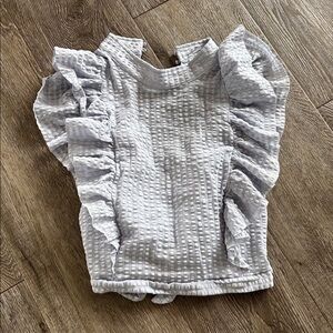 Maeve Textured Light blue Blouse